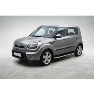 Side steps Tayga Grey (set van 2, aluminium) Kia Soul I 2008–2013 foto 1