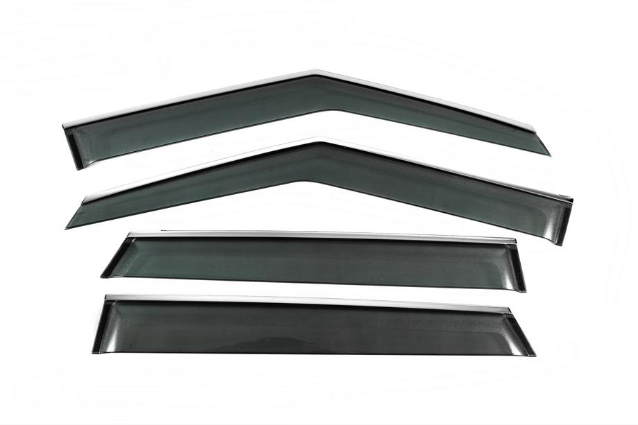 Range Rover Evoque 2012–2018 Windschermen met chromen sierlijst Niken Luxury (4 stuks) Image