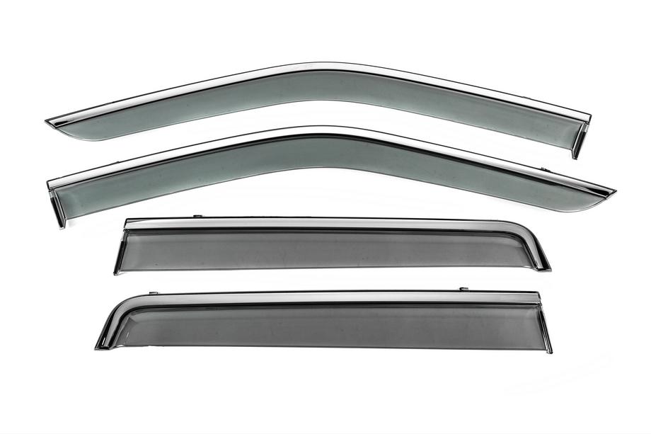 Land Rover Freelander II 2006–2014 Windschermen met chromen sierlijst Niken Luxury (4 stuks) Image