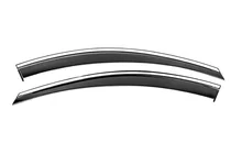 Chevrolet Captiva 2006–2019 Voorste raamwinddeflectoren met chromen sierlijst Niken Luxury (2 stuks) foto 1