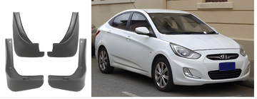 Hyundai Accent 2011–2017 Premium V2 spatlappen (set van 4) foto 2