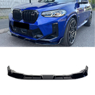BMW X4 G02 2018– Voorbumper lip spoiler (voor F98 2022-2024, hoogglans zwart) foto 8
