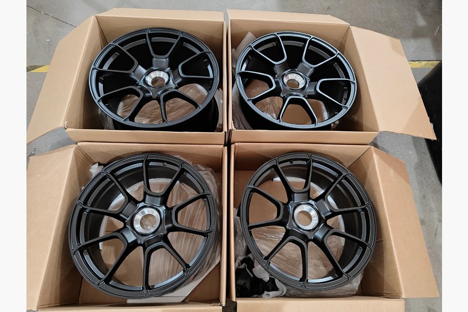 Porsche 911 (992) 2018– OEM gesmede velgen R20 R21 V46 (4 stuks) Foto 7