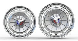 Chevrolet Impala 1961–1964 Gesmede OEM-velgen R18 R20 (4 stuks) foto 2