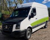 Volkswagen Crafter 2006–2016 Voorruitvisier V-4 (zwart hoogglans, 5 mm) foto 2