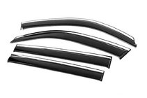 Toyota Land Cruiser 200 2007–2021 Windschermen met chromen sierlijst Niken Luxury (4 stuks) foto 3