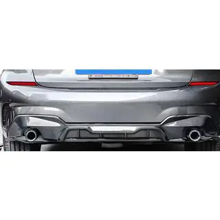 Achterbumper diffuser (voor M-Sport 2018-2022, voor ronde uitlaatsierstukken, ABS) foto 2