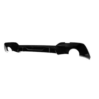 Achterbumper diffuser (voor M-Sport 2018-2022, voor ronde uitlaatsierstukken, ABS) foto 3