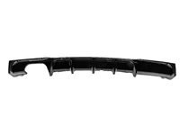 BMW 3 Serie F30/F31 2012–2019 Achterbumper diffuser voor dubbele uitlaat aan één zijde (voor M-Sport, ABS) foto 1