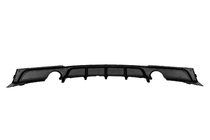 BMW 3 Serie F30/F31 2012–2019 Achterbumperdiffuser voor dubbele enkelvoudige uitlaat (voor M-Sport, ABS) foto 5