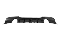 BMW 3-serie E90/E91 2005–2011 Achterbumperdiffuser voor dubbele enkele uitlaat met LED (voor M-Sport, ABS) foto 5