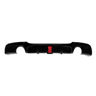 Achterbumperdiffuser voor dubbele enkele uitlaat met LED (voor M-Sport, ABS) foto 1