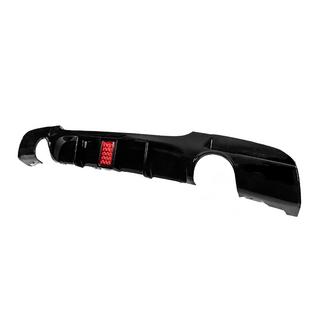 Achterbumperdiffuser voor dubbele enkele uitlaat met LED (voor M-Sport, ABS) foto 2