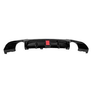 Achterbumperdiffuser voor dubbele enkele uitlaat met LED (voor M-Sport, ABS) foto 4