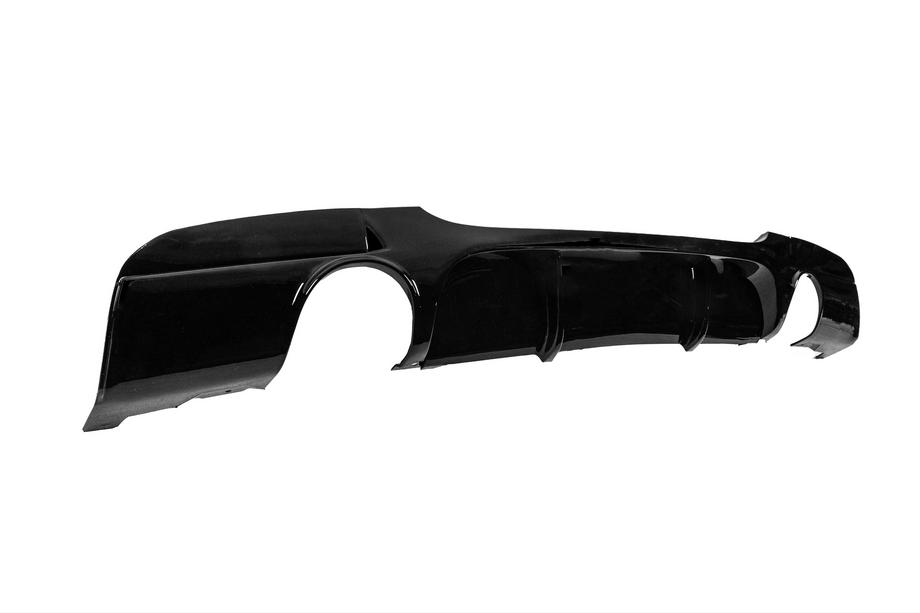 BMW 3-serie E90/E91 2005–2011 Achterbumperdiffuser voor dubbele enkelvoudige uitlaat (voor M-Sport, ABS) Foto 4