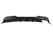 BMW 3-serie E90/E91 2005–2011 Achterbumper diffuser voor dubbele uitlaat aan één zijde (voor M-Sport, ABS) foto 5