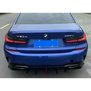 Achterbumperdiffuser B-Style LED (voor M-Sport 2018-2022, ABS) foto 1
