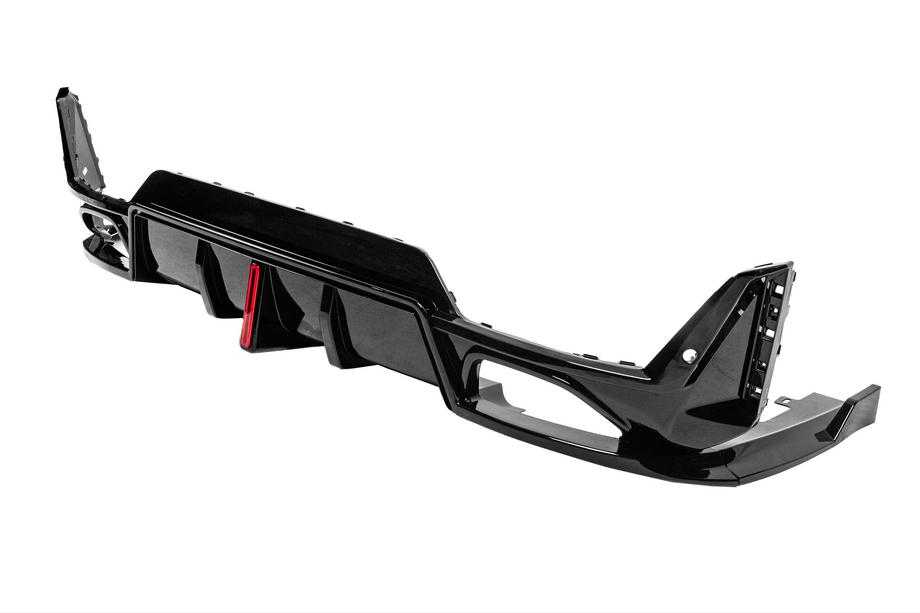 BMW 3 Serie G20/G21 2018– Achterbumper diffuser B-Style LED (voor M-Sport 2023+, ABS) Foto 7
