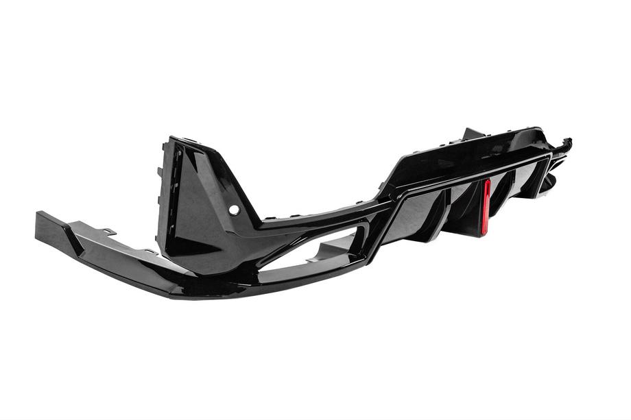 BMW 3 Serie G20/G21 2018– Achterbumper diffuser B-Style LED (voor M-Sport 2023+, ABS) Foto 8