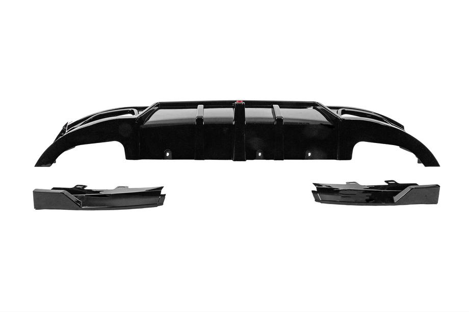 BMW 3 Serie G20/G21 2018– Achterbumper diffuser B-Style LED (voor M-Sport 2023+, ABS) Foto 10