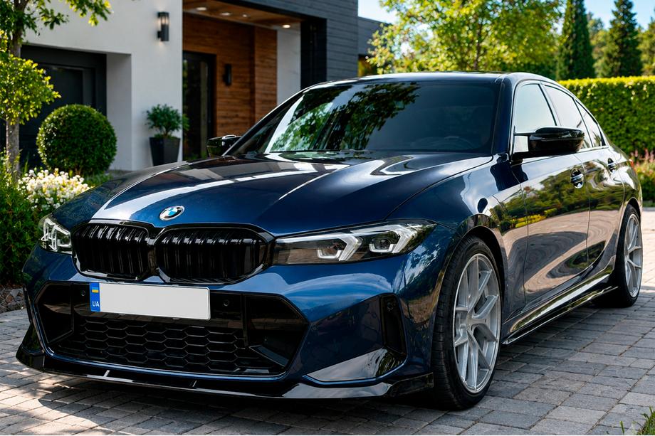 BMW 3 Serie G20/G21 2018– Voorbumper lip Lip FD-Style (voor M-Sport 2023+, ABS) Image