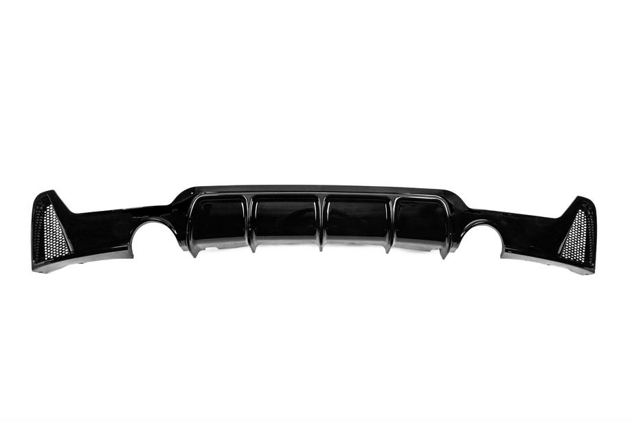 BMW 4 Serie F32/F33/F36 2012–2020 Achterbumper diffuser voor dubbelzijdige enkele uitlaat V2 (voor M-Sport, ABS) Foto 1