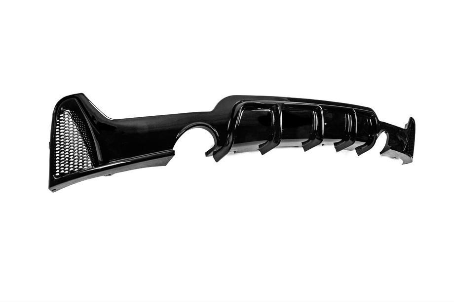 BMW 4 Serie F32/F33/F36 2012–2020 Achterbumper diffuser voor dubbelzijdige enkele uitlaat V2 (voor M-Sport, ABS) Foto 3