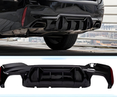 BMW 5 Serie G30/G31 2017–2023 Achterbumperdiffuser LCI-Style (voor M-Sport/M5 F90, ABS) foto 1