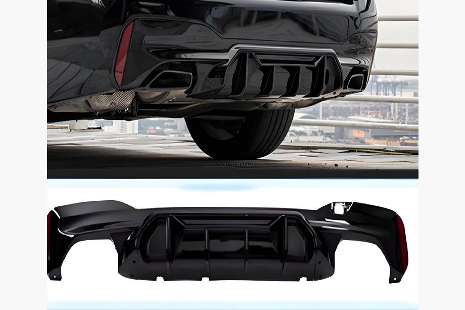 BMW 5 Serie G30/G31 2017–2023 Achterbumperdiffuser LCI-Style (voor M-Sport/M5 F90, ABS) Image