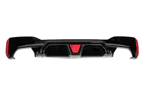 BMW 5 Serie G30/G31 2017–2023 CS-Style LED achterbumper diffuser (voor M-Sport/M5 F90, ABS) foto 1