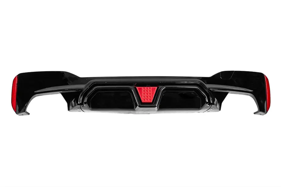 BMW 5 Serie G30/G31 2017–2023 CS-Style LED achterbumper diffuser (voor M-Sport/M5 F90, ABS) Image