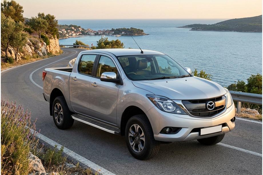 Mazda BT-50 2012– Side steps Fullmond (2 stuks, aluminium) Image