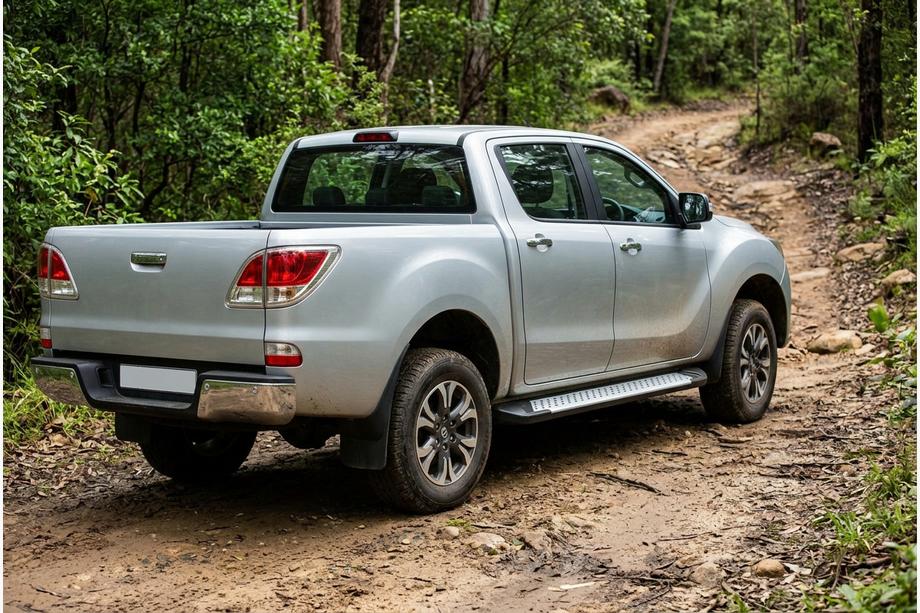 Mazda BT-50 2012– Zijtreden X5-type (2 stuks, aluminium) Image