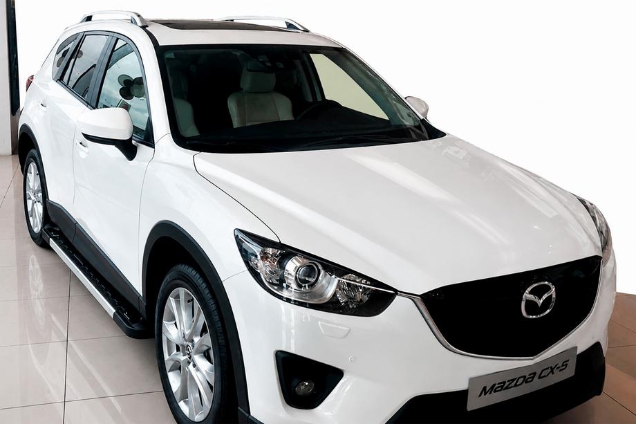 Mazda CX-5 2012–2017 Zijtreden RedLine V1 (2 stuks, aluminium) Image
