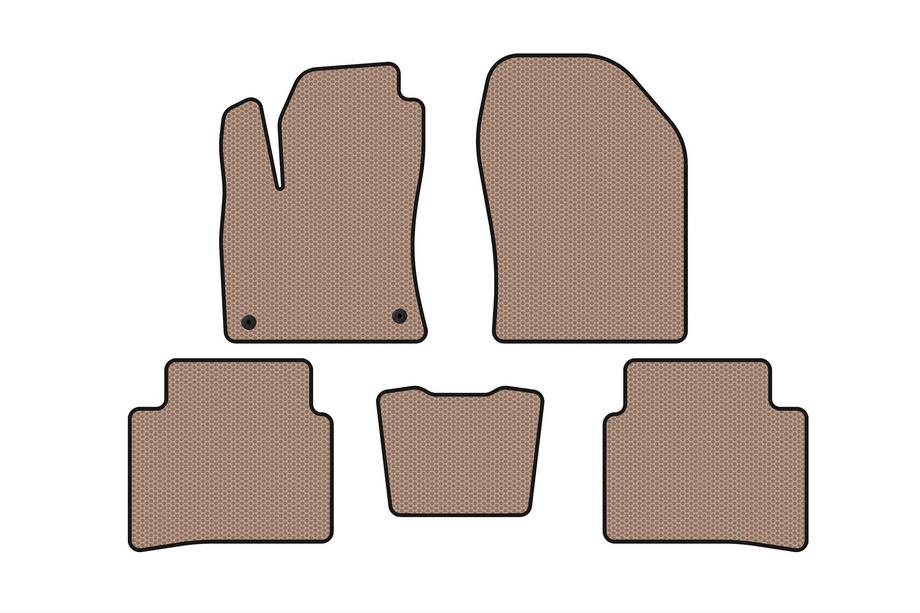 Toyota Prius 2015–2022 Rubberen automatten Carsuit (LB, beige) Foto 1