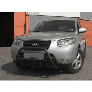 Bullbar WT003 Black (RVS) Hyundai Santa Fe 2 2006–2012 foto 3