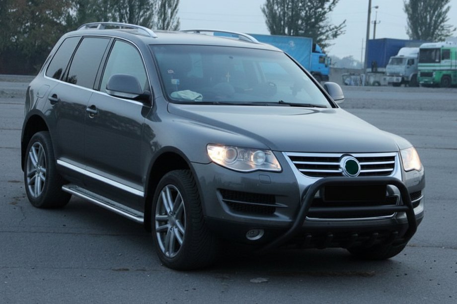 Volkswagen Touareg 2002–2010 Bullbar WT003 Black Special (RVS) Foto 3