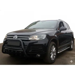 Bullbar WT003 Black (RVS) Volkswagen Touareg 2010–2018 foto 3