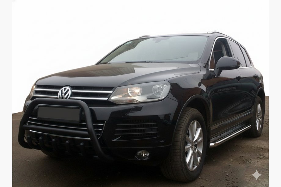 Volkswagen Touareg 2010–2018 Bullbar WT003 Black (RVS) Foto 3