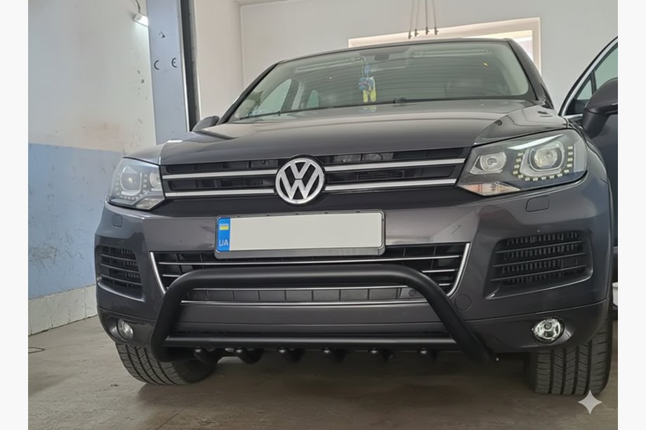 Volkswagen Touareg 2010–2018 Bullbar WT003 Black (RVS) Foto 1