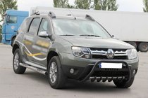 Renault Duster 2008–2017 Bullbar met opschrift WT004 Black (roestvrij staal) foto 2