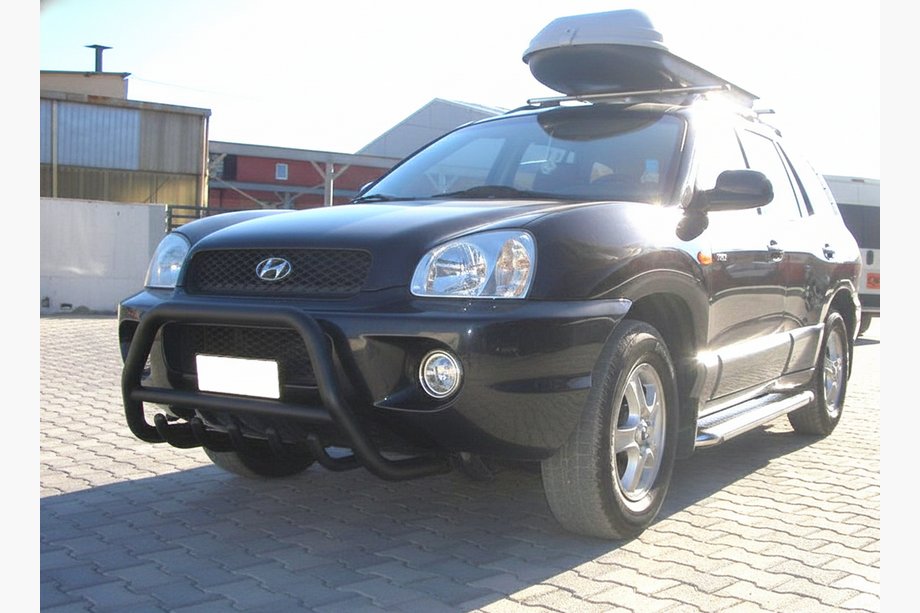 Hyundai Santa Fe 1 2000–2006 Bullbar WT003 Black (RVS) Image
