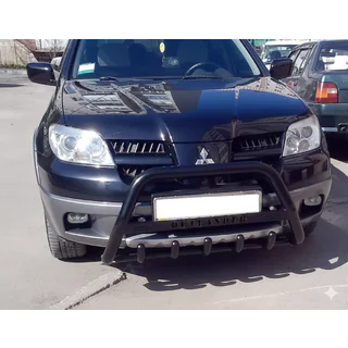 Bullbar WT004 Black (RVS) Mitsubishi Outlander 2001–2006 foto 1