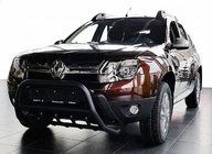 Renault Duster 2008–2017 Bullbar zonder logo WT003 Black (RVS) foto 1