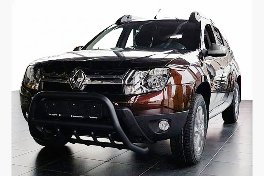 Renault Duster 2008–2017 Bullbar zonder logo WT003 Black (RVS) Image