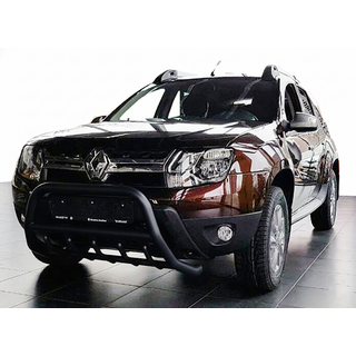 Bullbar zonder logo WT003 Black (RVS) Dacia Duster 2008–2018 foto 1