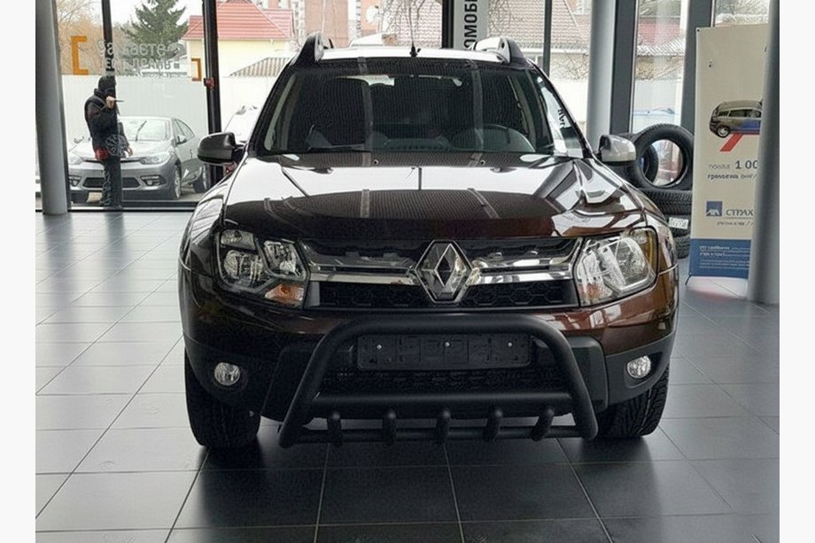 Dacia Duster 2008–2018 Bullbar zonder logo WT003 Black (RVS) Foto 5