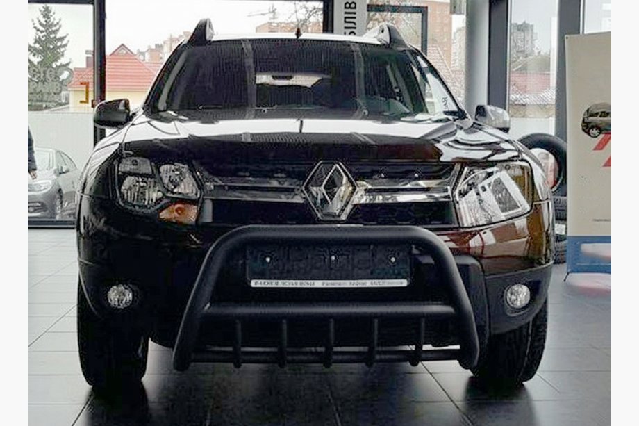 Dacia Duster 2008–2018 Bullbar zonder logo WT003 Black (RVS) Foto 4