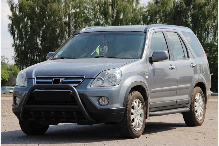 Honda CRV 2001–2006 Bullbar WT003 Black (RVS) Image
