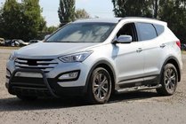 Hyundai Santa Fe 3 2012–2018 Voorbumperbeugel WT003 Black (RVS) foto 1
